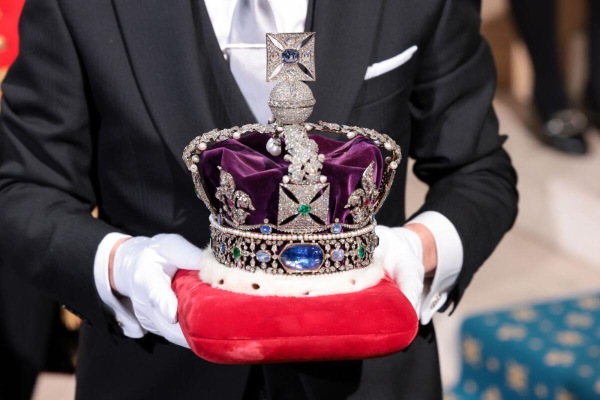 The Imperial State Crown. Photo: AFP