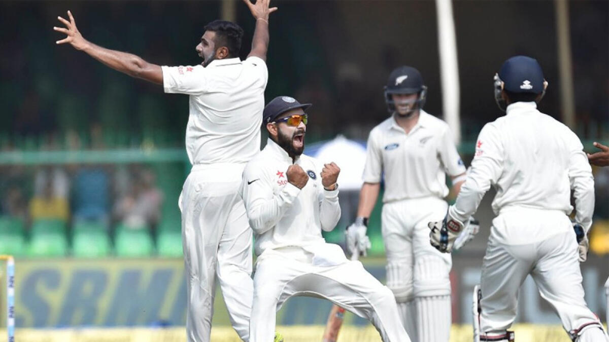 India win first Test against New Zealand by 197 runs
