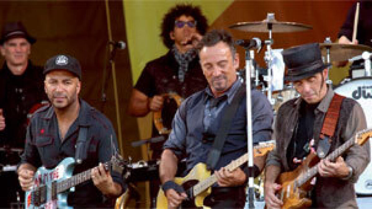 Springsteen plays Jazz Fest in New Orleans