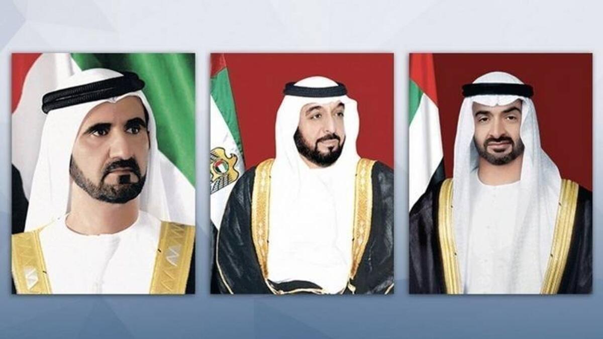 Sheikh Khalifa bin Zayed, Sheikh Mohammed bin Rashid and Sheikh Mohamed bin Zayed sent condolences to the Kuwaiti Emir.