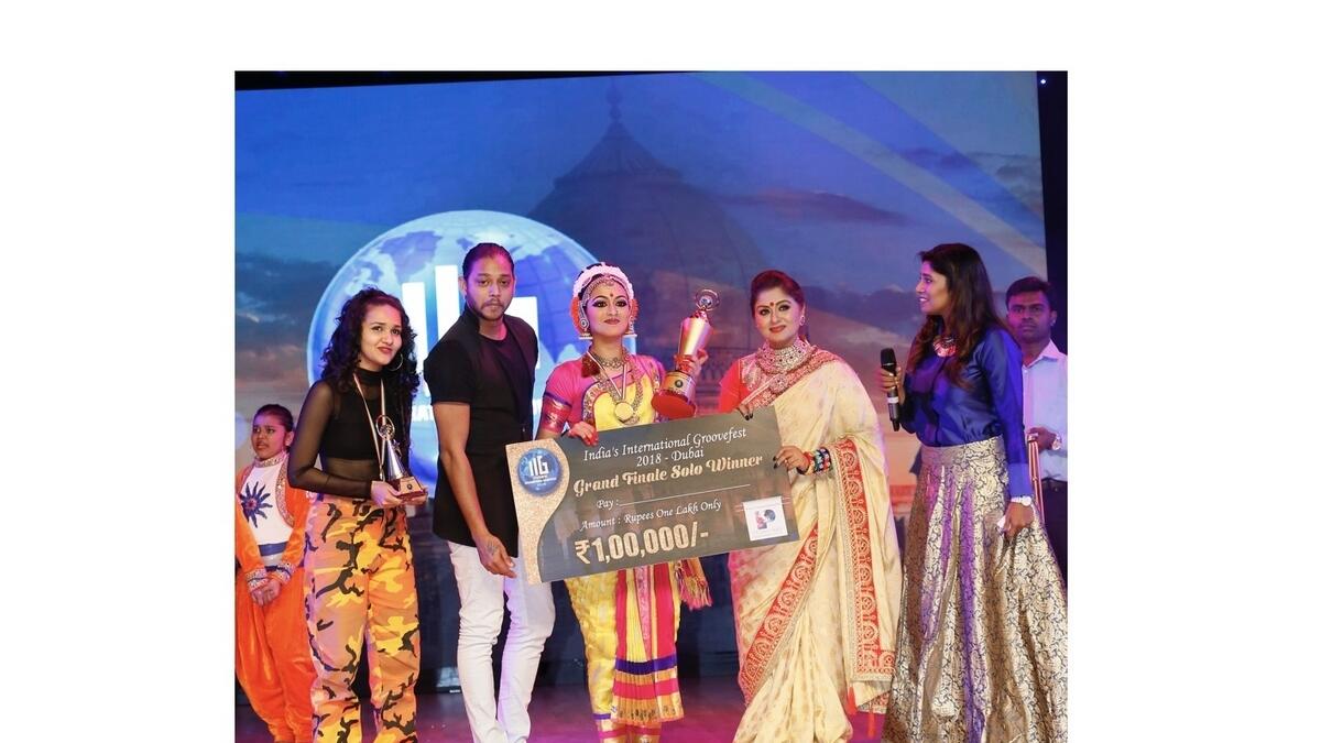 She is the Grand Finale Solo Winner at India's International Groovefest 2018 competition, whicih was held at Sobha Hartland International School, Dubai.