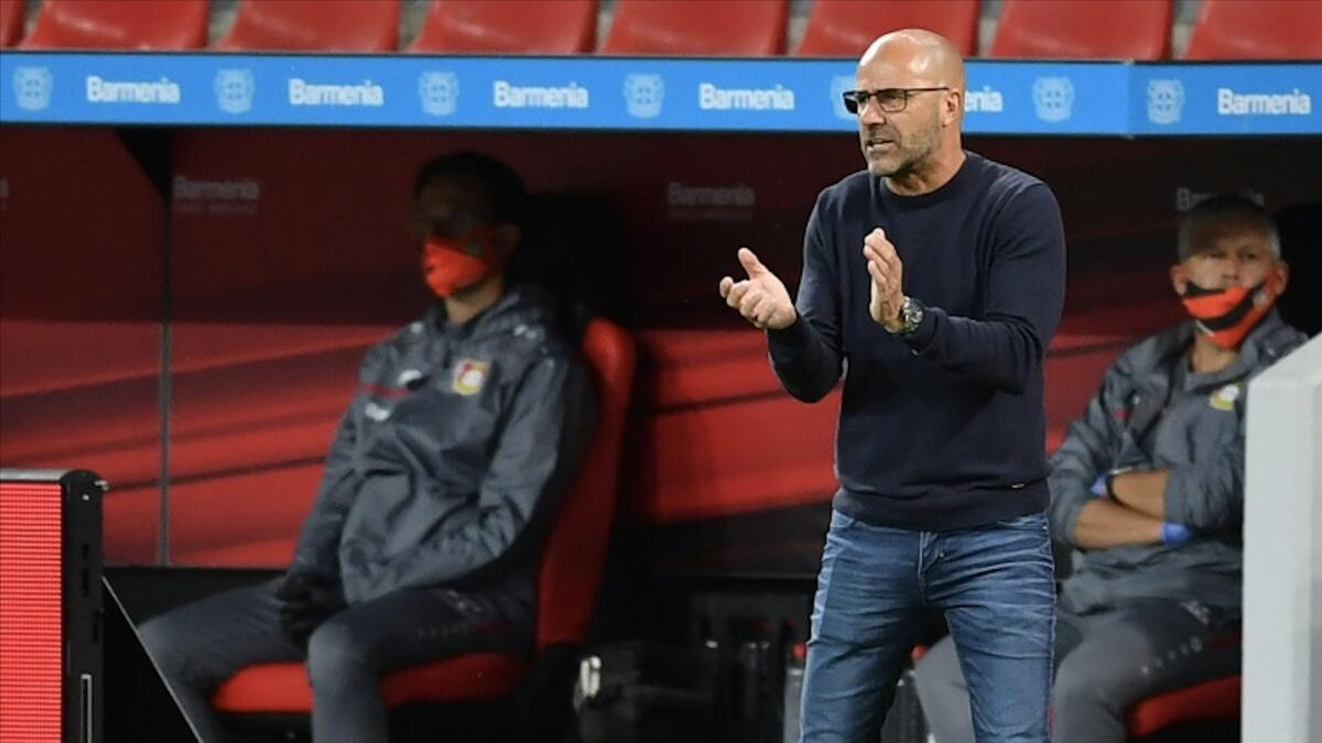 Leverkusen boss Bosz has called for health regulations to be eased in Germany. - AFP file