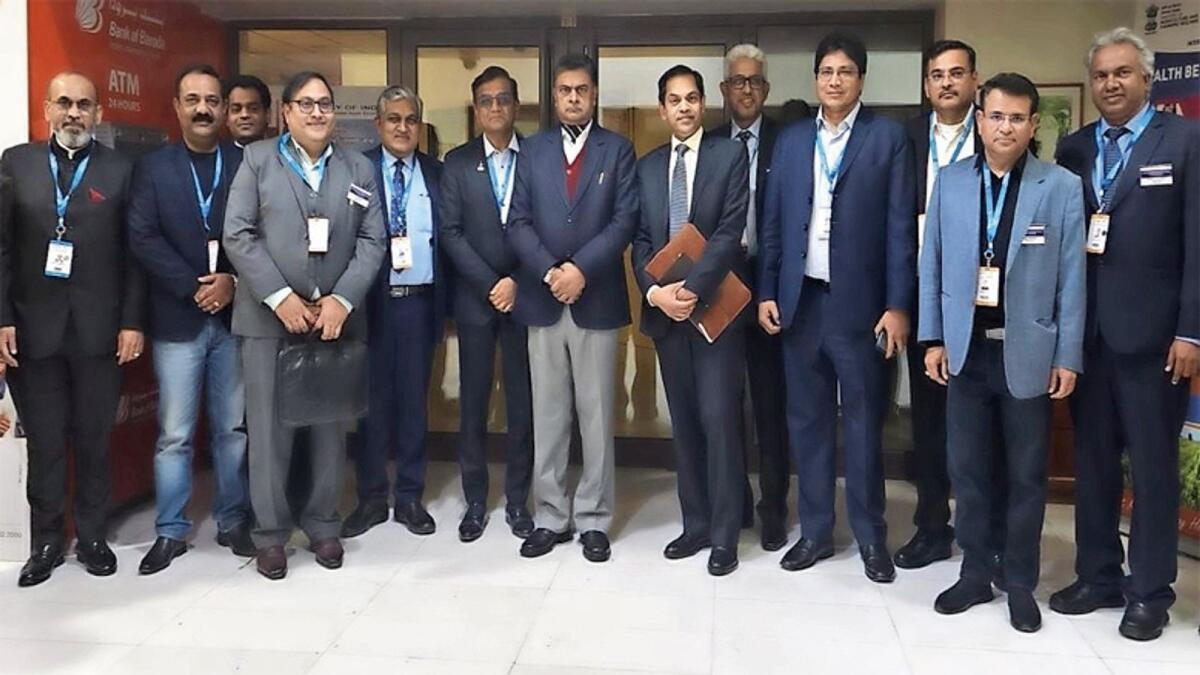 CII-MNRE Delegation to the UAE with RK Singh, India minister for new and renewable energy, andSunjay Sudhir, India Ambassador to the UAE, in Abu Dhabi