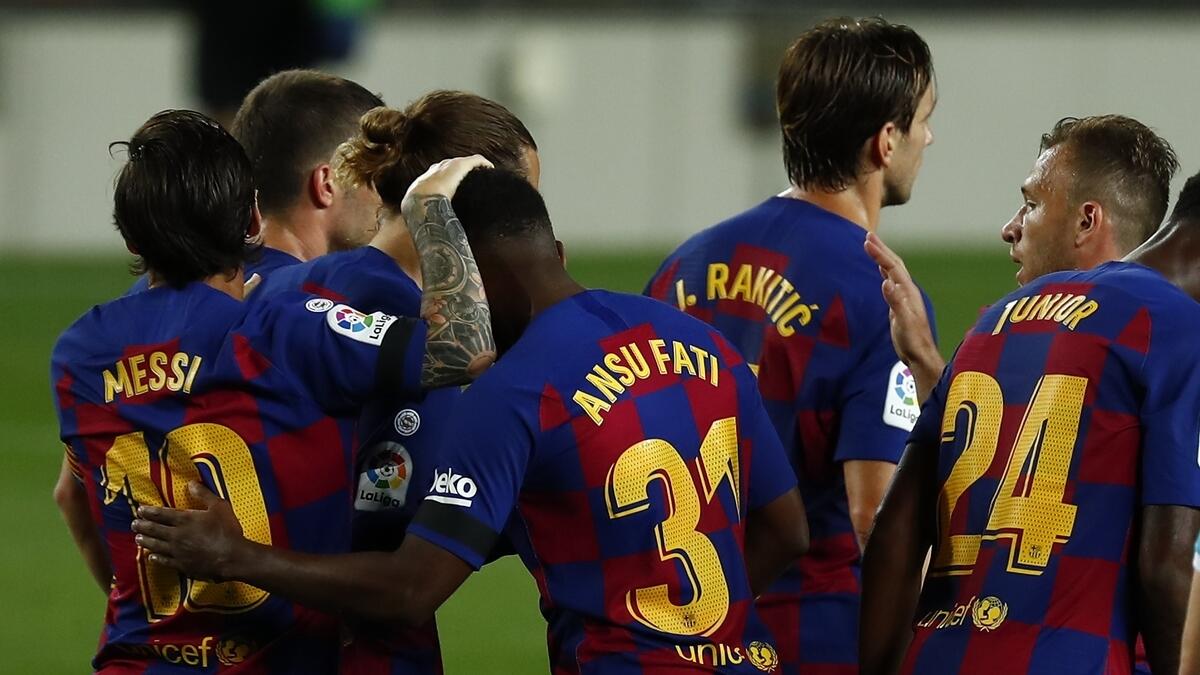 The 17-year-old Ansu Fati gave  Barcelona the lead, continuing his breakthrough season with a fifth goal in eight league starts