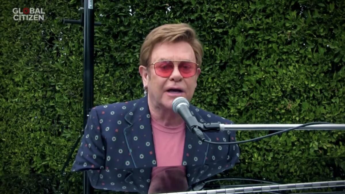 Elton John performs 'I'm Still Standing' | One World: Together At Home