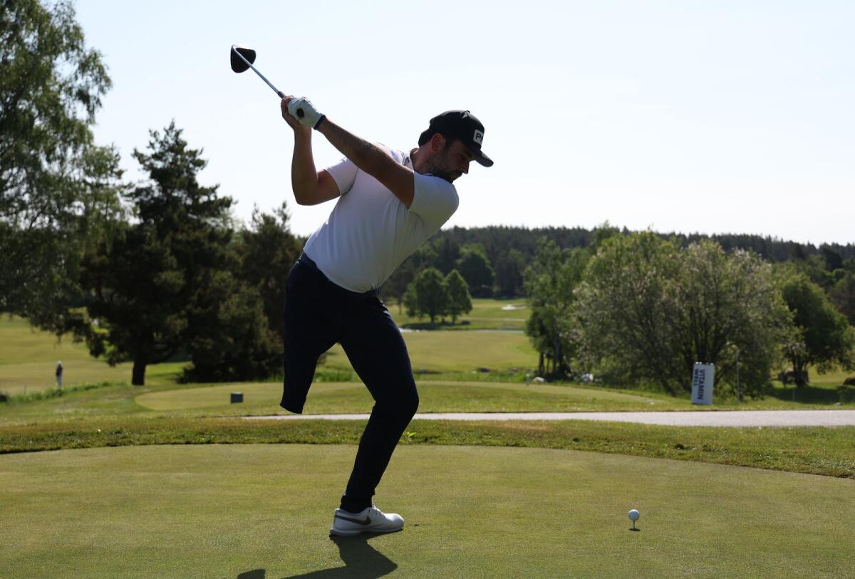Juan Arce Postigo of Spain is one of the world’s top eight golfers who are competing in the Golf for the Disabled Tour which is an integral part of the DP World Tour Championship. — Supplied photo