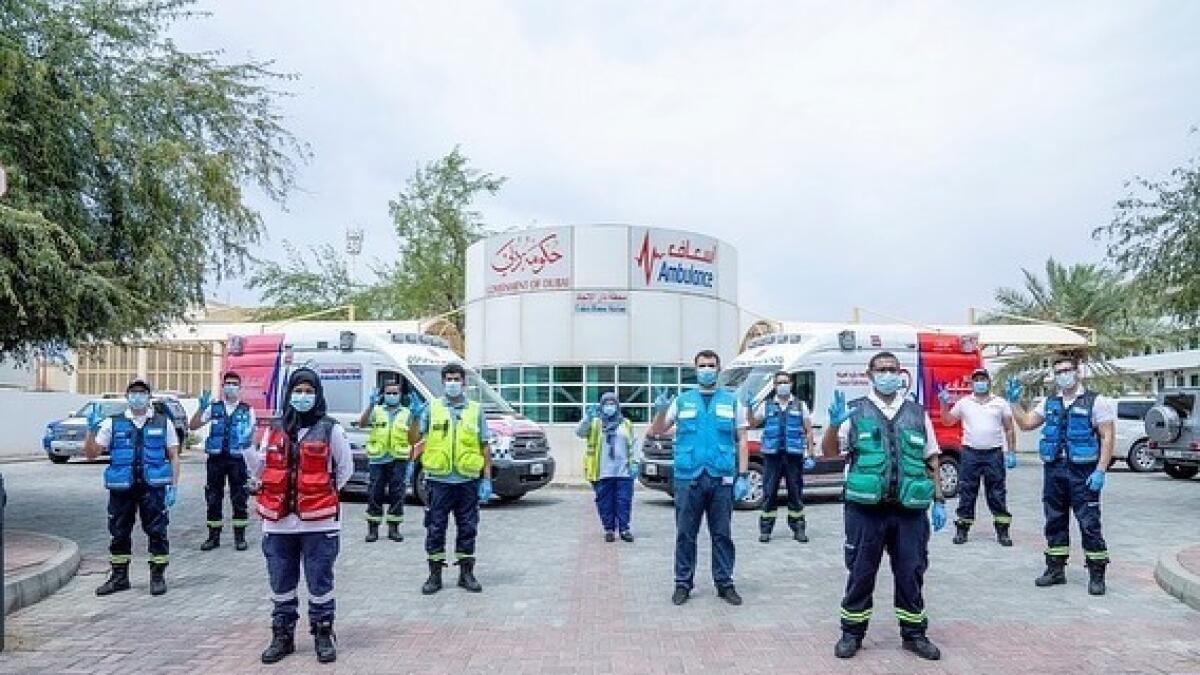 dubai ambulance, paramedics covid19 positive uae, uae fights coronavirus