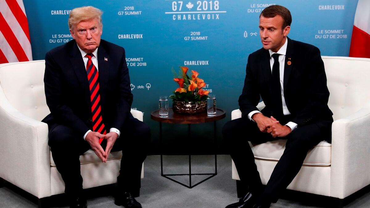 Trump and Macron cool down their bromance at G7