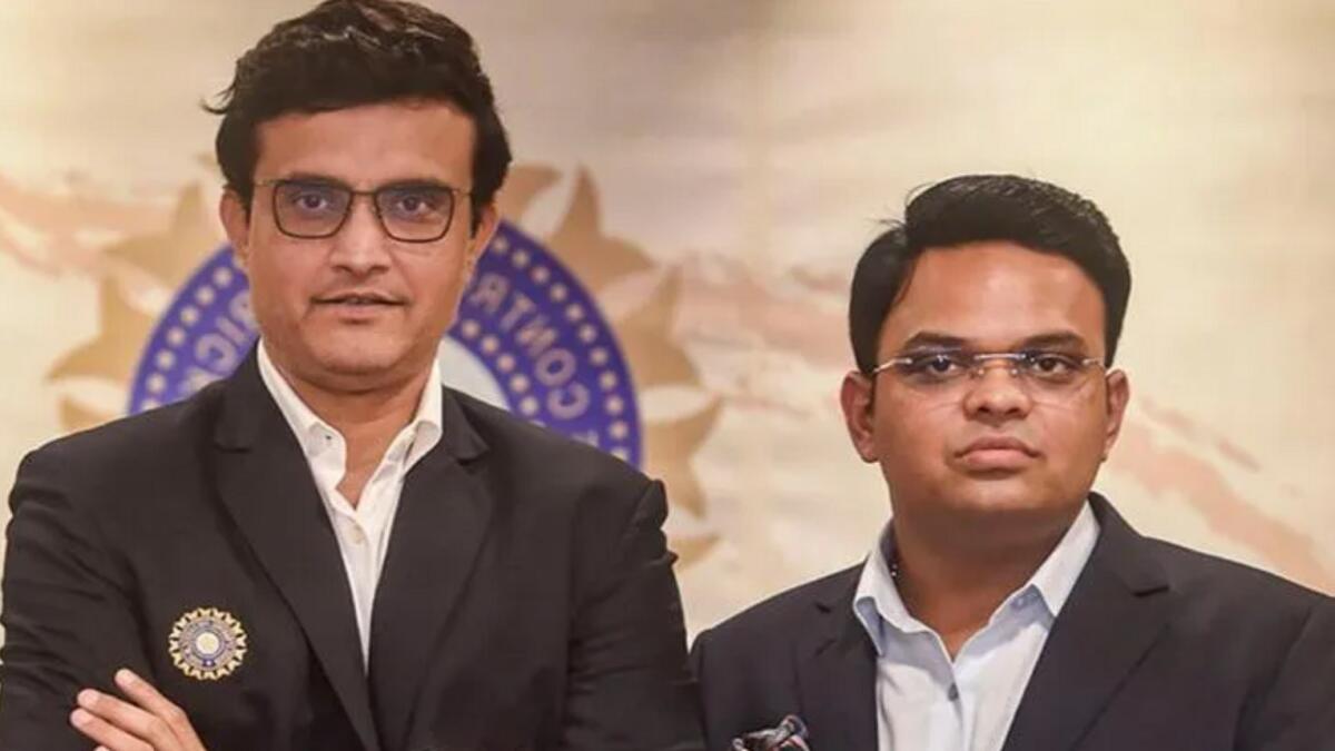 Sourav Ganguly and Jay Shah. (Twitter)
