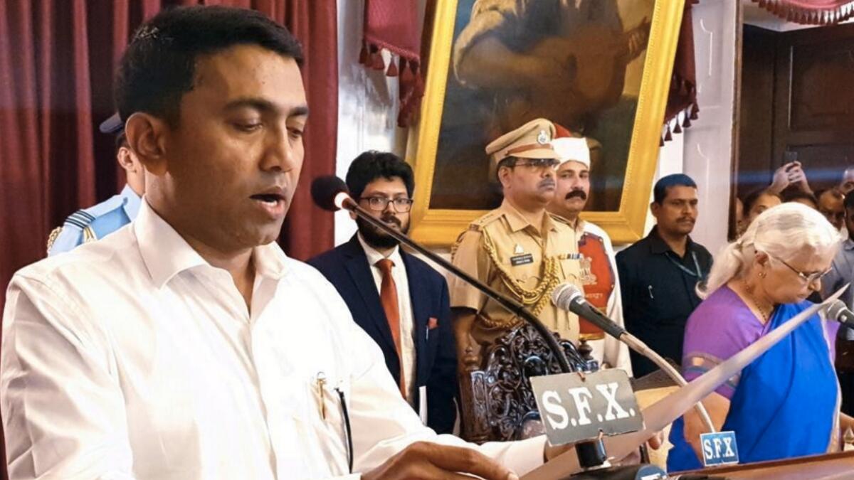 Pramod Sawant sworn in as new Goa chief minister