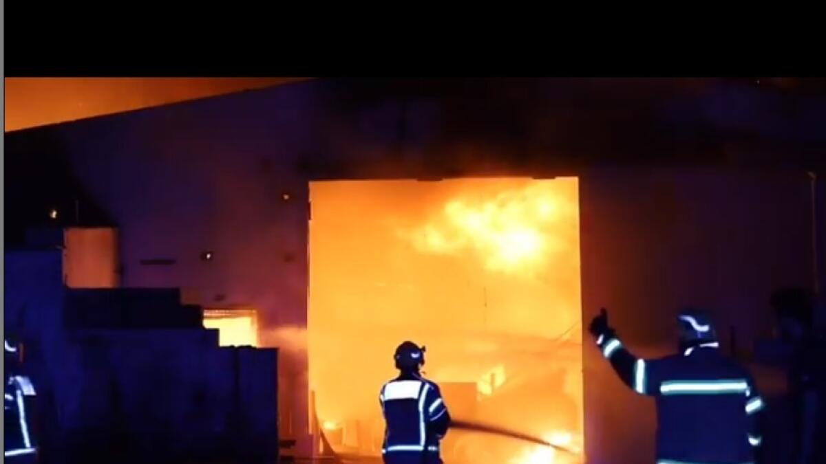 Umm Al Quwain warehouse fire contained, 80 people evacuated
