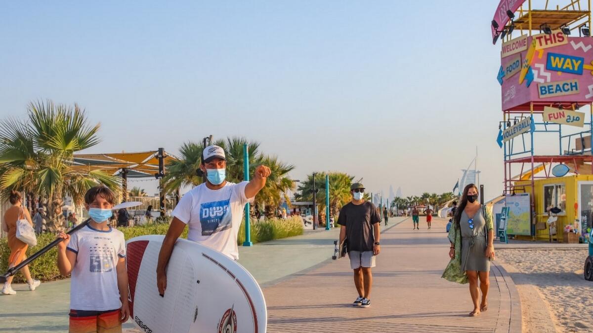 Dubai beaches, Reopening, covid,  Covid-19 pandemic