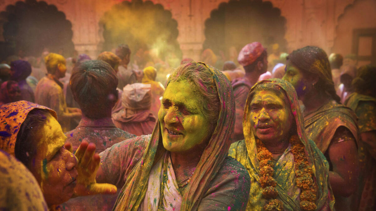 Breaking taboo, widows celebrate Holi