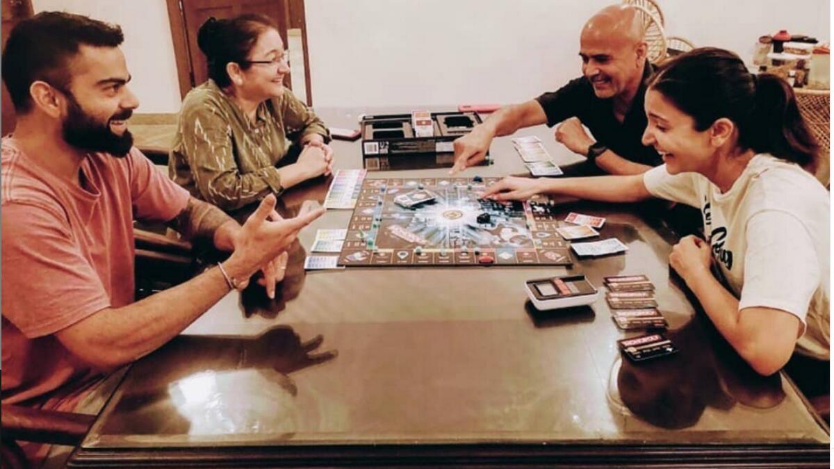Anushka Sharma, Virat Kohli, board game, Monopoly, Instagram, coronavirus, lockdown