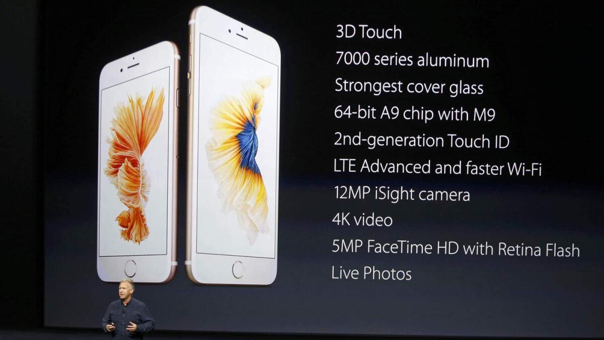 Apple unveils stronger iPhone 6s, 6s Plus; large iPad
