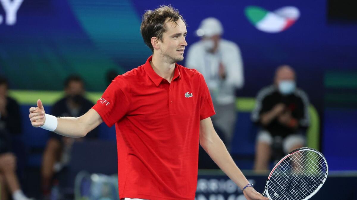 Russia's Daniil Medvedev will face a French foe in Sunday’s final. — AP