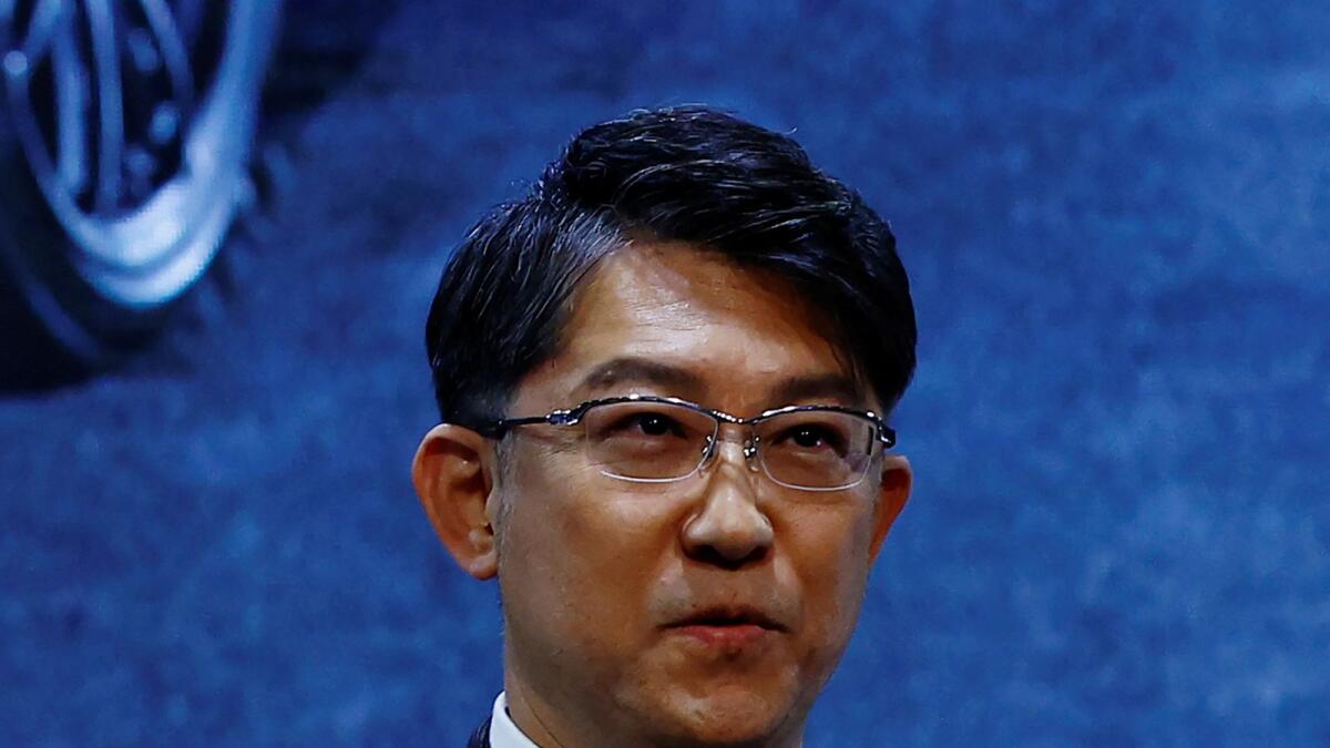 Koji Sato, who was named a new CEO of Toyota Motor Corp, attends Tokyo Auto Salon 2023 at Makuhari Messe in Chiba, east of Tokyo, Japan January 13, 2023. — Reuters