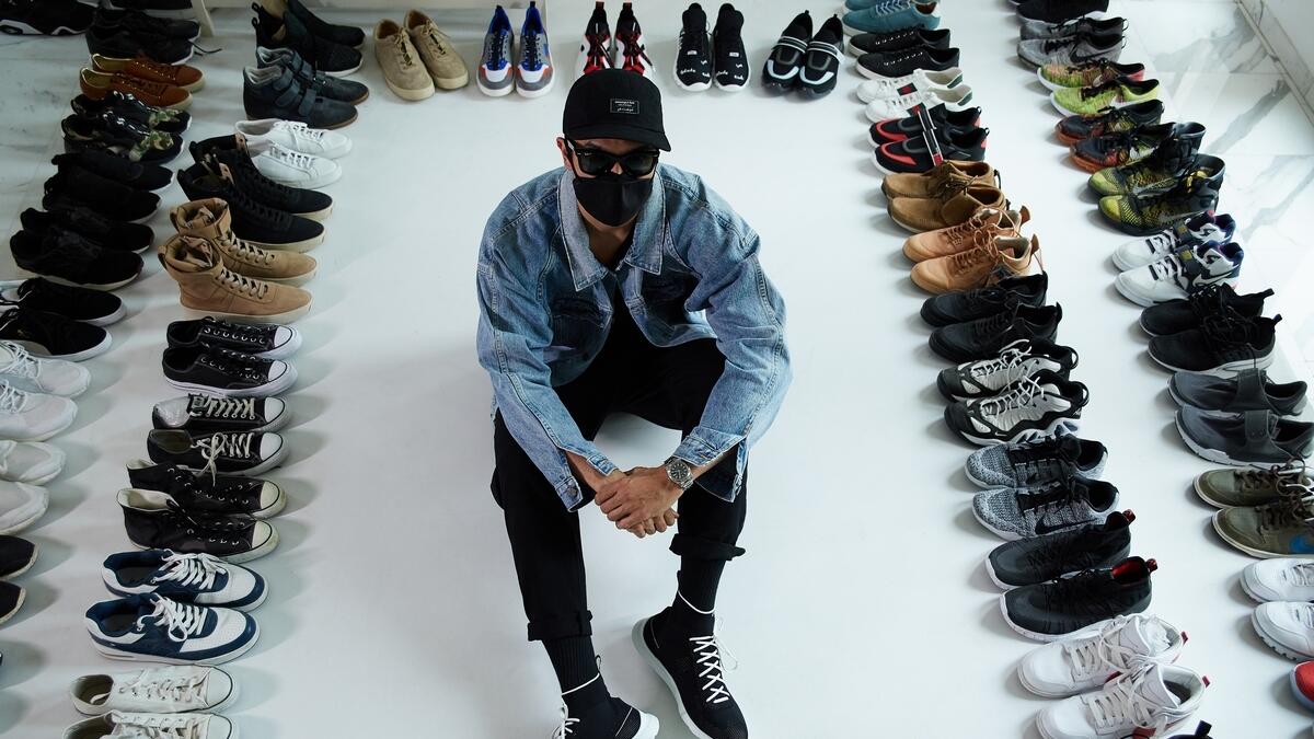 “It all depends on the sneaker and the knowledge the person has of the culture. I would describe myself as a loyal person when it comes to brands and my sneakers. I can only wear styles which resonate deeply with me.”— Kicks TQ, owns 500+ pairs“
