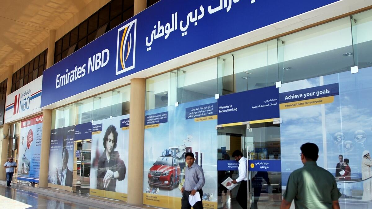An Emirates NBD branch. Picture for illustrative purposes only. — KT file