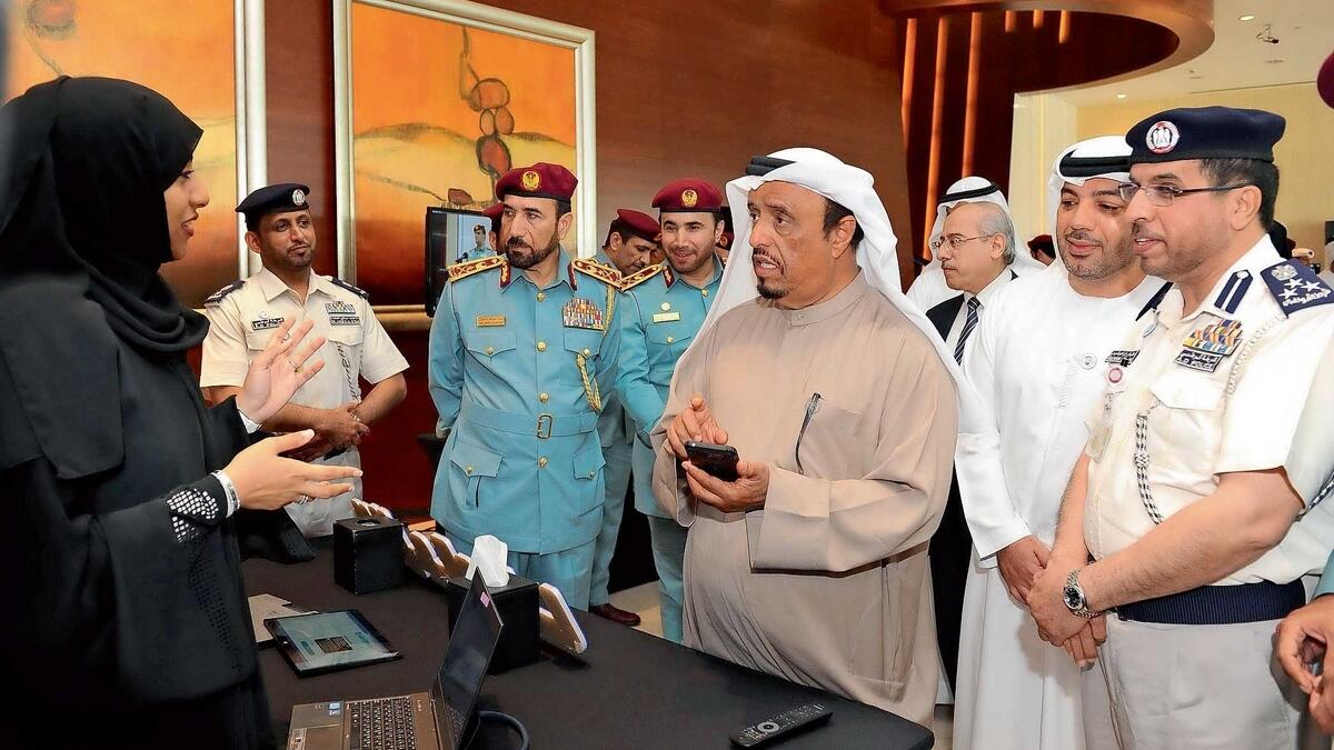 Lt. Gen. Dhahi Khalfan Tamim during the Human Rights Forum organised by the Ministry of Interior in Dubai on Sunday.— Wam