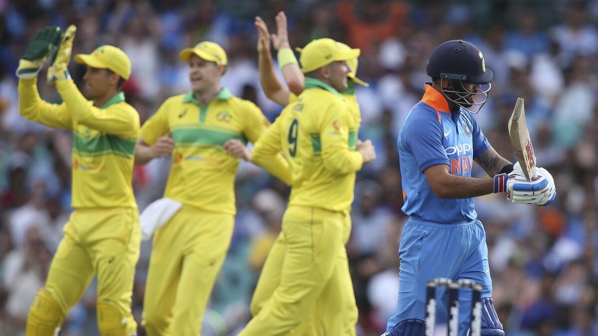 Sharma fireworks thwarted as Australia beat India in 1st ODI