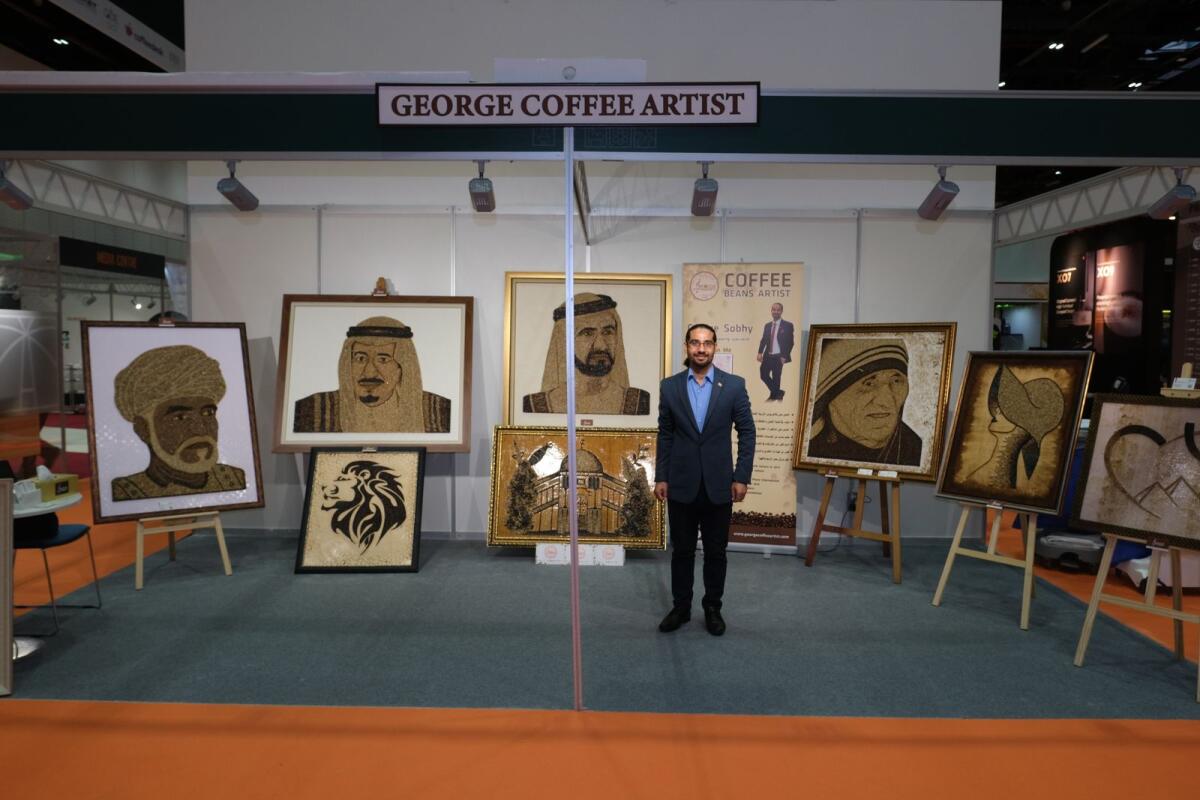 George Sobhi with his collection