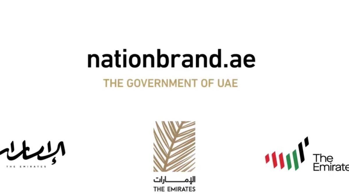 'We are launching a new brand for the UAE to share the story of our nation with the rest of the world. We invite everyone to be part of choosing the logo that will represent our country for the next 50 years on nationbrand.ae . For every vote, we will plant a tree,' Sheikh Mohammed said on Twitter. Here are the three logos: