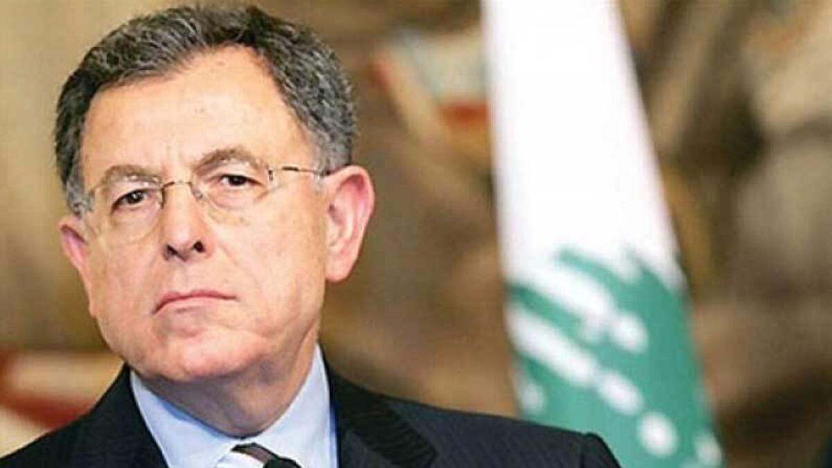 Lebanon’s former Prime Minister, Fouad Siniora.- Wam