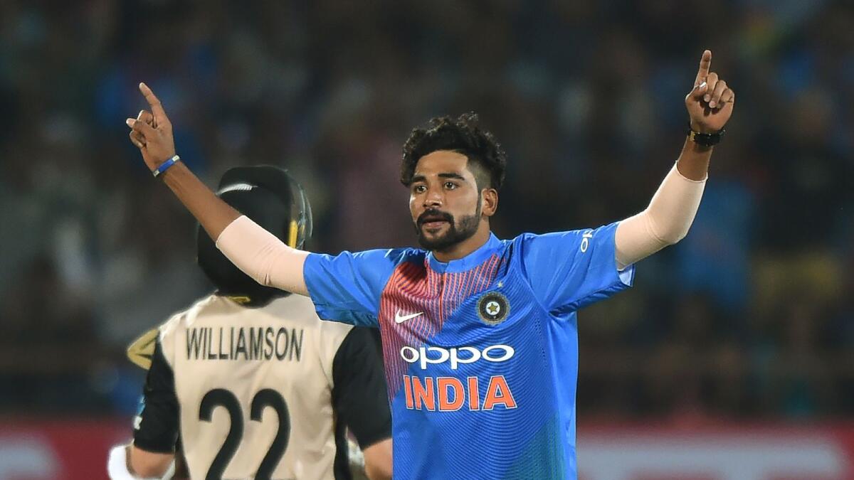 India's Mohammed Siraj. — AFP