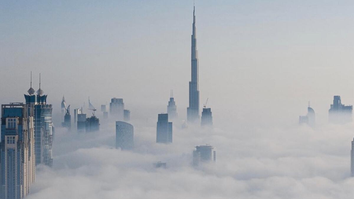 Dubai, fog, Sheikh Hamdan, Crown Prince