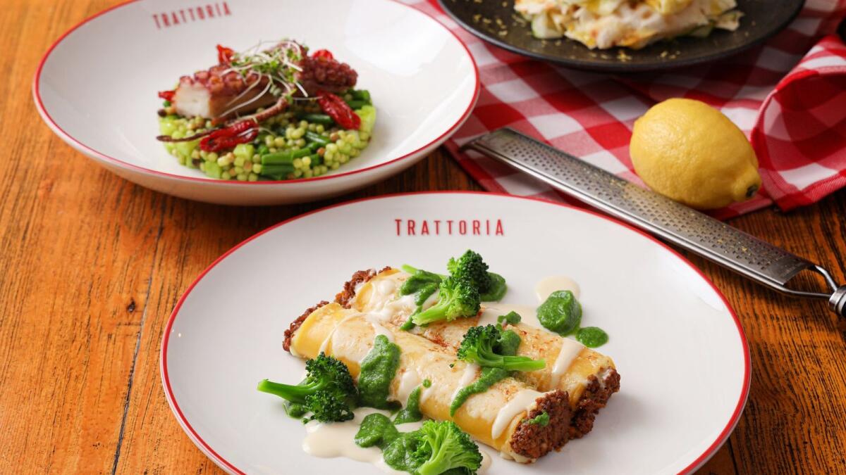 Extended celebrations. Trattoria at Madinat Jumeirah has a limited-edition menu, available until March 21. The venue will also be running a special cocktail menu featuring a variety of mixed drinks and all women dining-in at the restaurant will receive a complimentary drink and Mimosa Cake today.