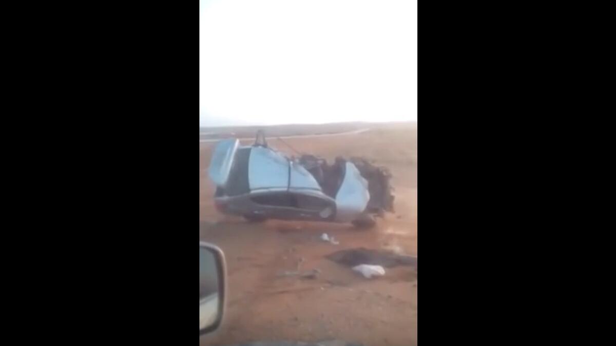 WATCH: Horrific Saudi Arabia road accident caught on camera