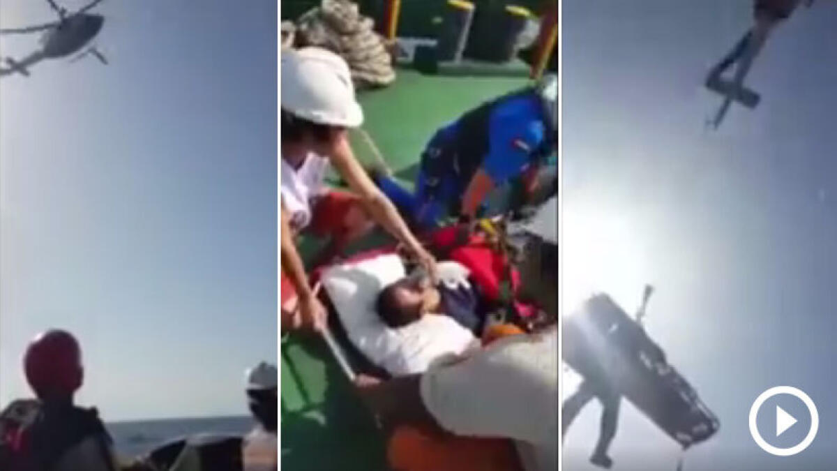 WATCH: Dubai Polices air wing rescues sailor