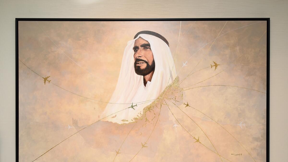 Emirates Group unveils From the Heart of Zayed art piece