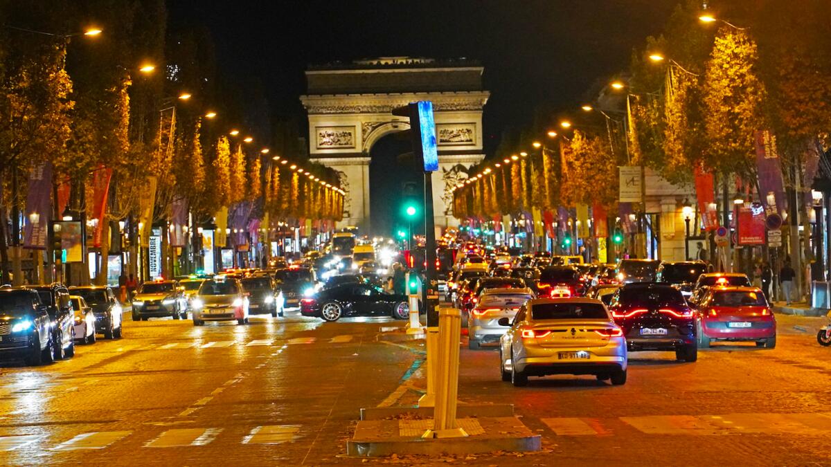 Avenue des Champs-Élysées is located in the 8th arrondissement of Paris.  Photo by Abdul Karim Hanif