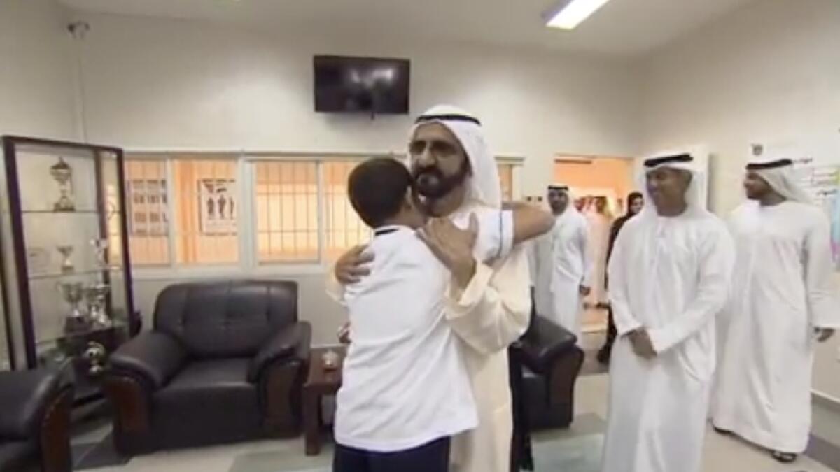 Sheikh Mohammed, Dubai Ruler, school, Sharjah, School bus fire, kalba