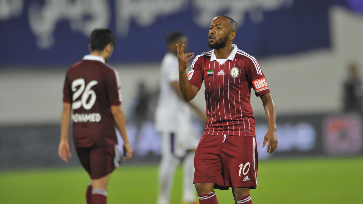 Ismail Matar was dejected after Al Wahda’s defeat to Jazira.