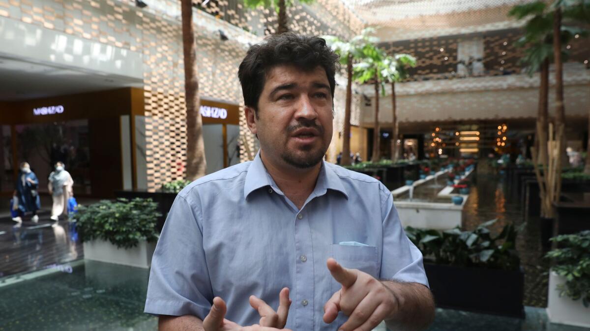 Ali Momeni, chief accountant of a private company at Tehran Mall shopping centre.
