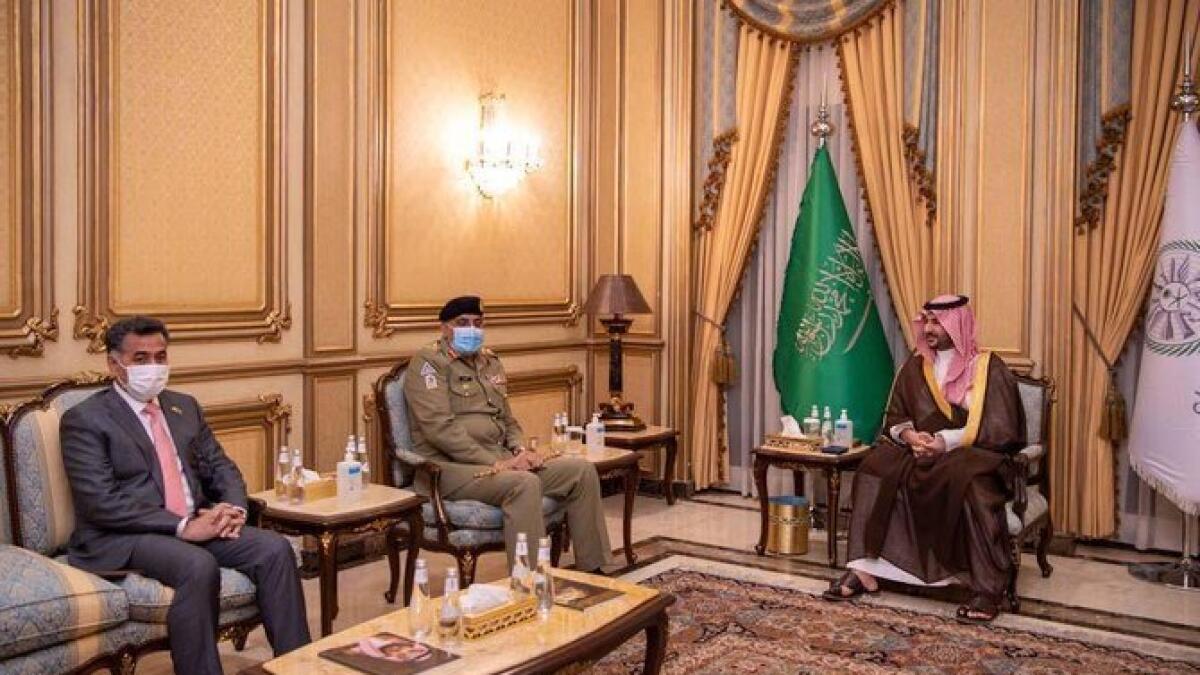 saudi arabia, Prince Khalid bin Salman, meets, Pakistan's army chief General Qamar Javed Bajwa