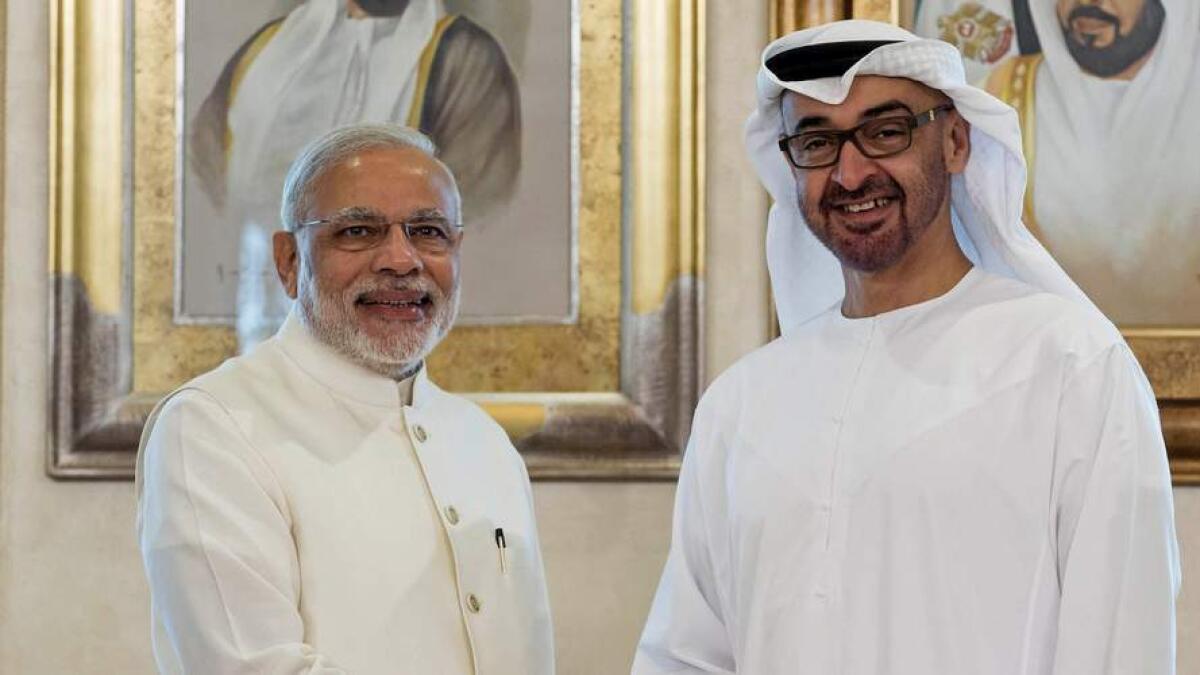 Sheikh Khalifa awards Zayed Medal to Indian PM Modi