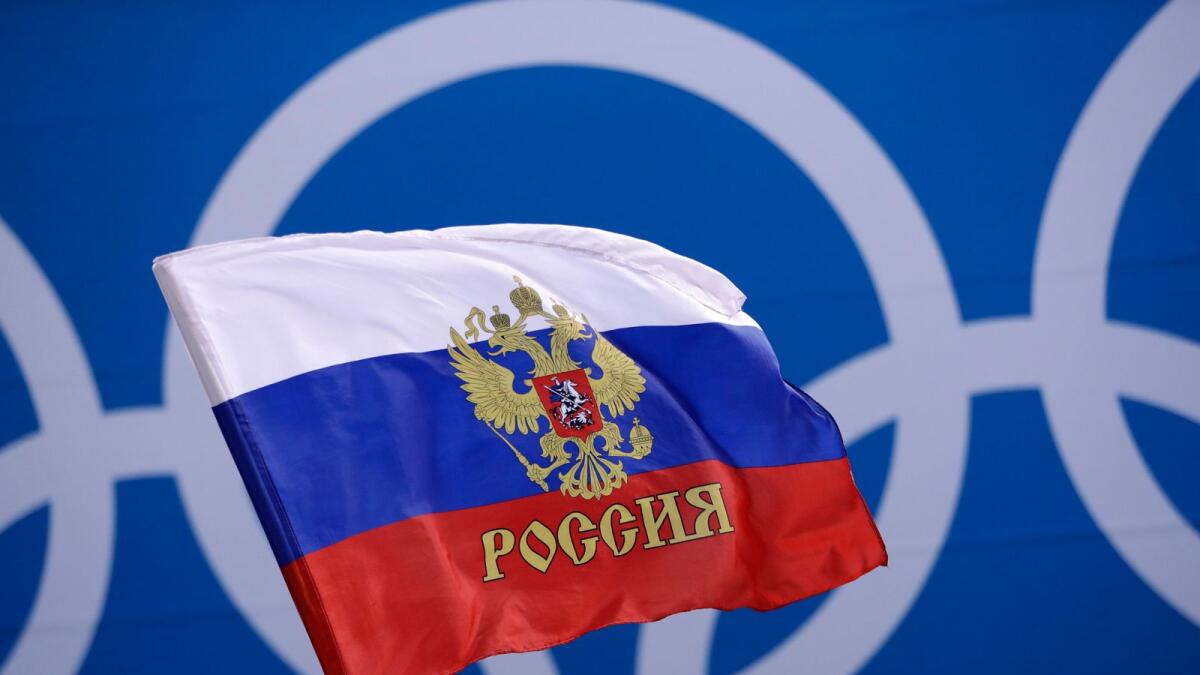 Russia was banned from using its name, flag and anthem at the next two Olympics or at any world championships for the next two years. (AP)