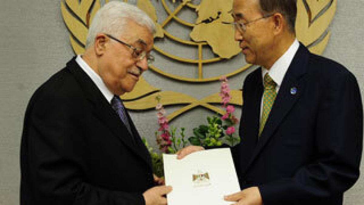 Abbas submits formal letter to Ban Ki-Moon