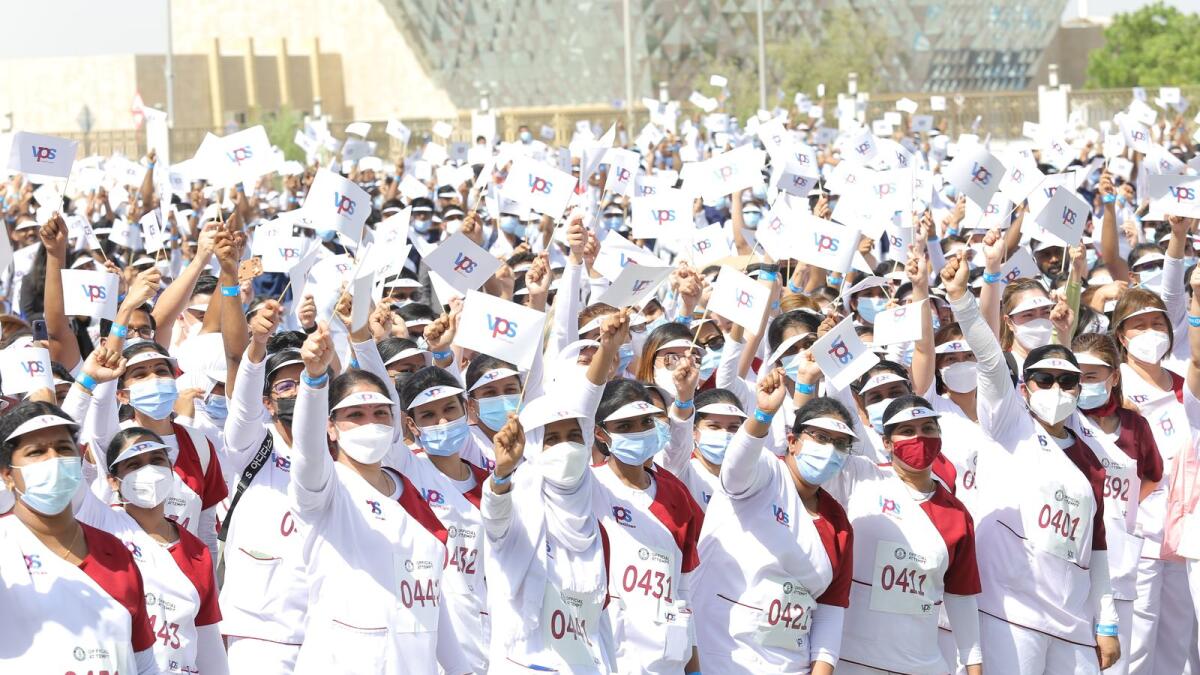 1,600 nurses set two Guinness World Records at Burjeel Medical City on International Nurses Day
