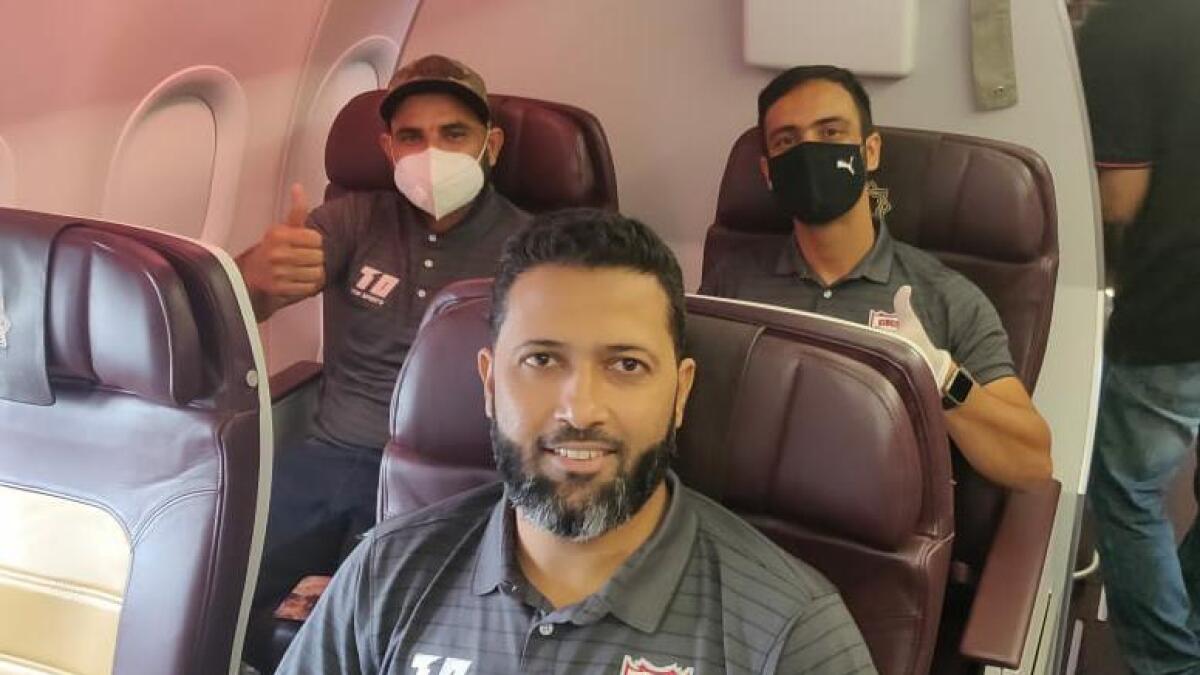 Kings XI Punjab too landed in Dubai on Thursday evening.
