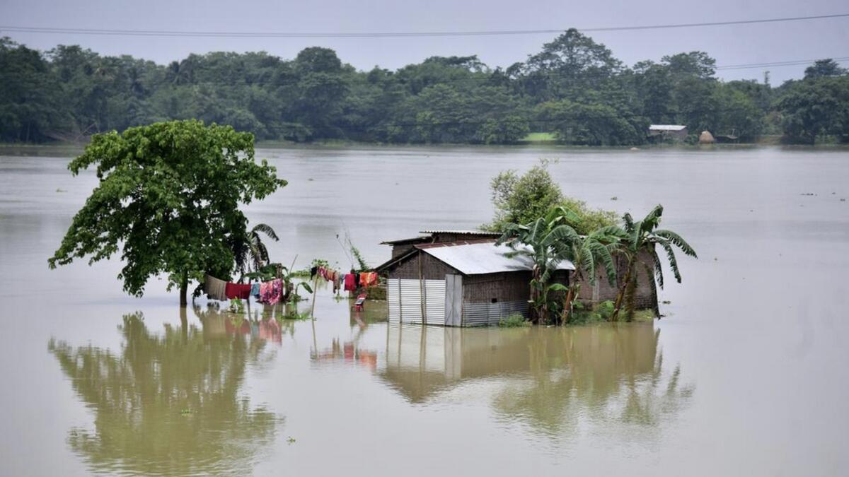 Floods in India, Nepal, Tibet, India and Bangladesh,