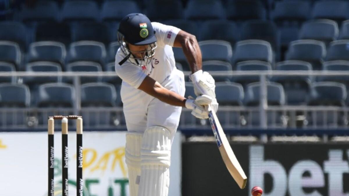 Mayank Agarwal was the first wicket to fall on the first day of the second Test against South Africa. (ICC Twitter)