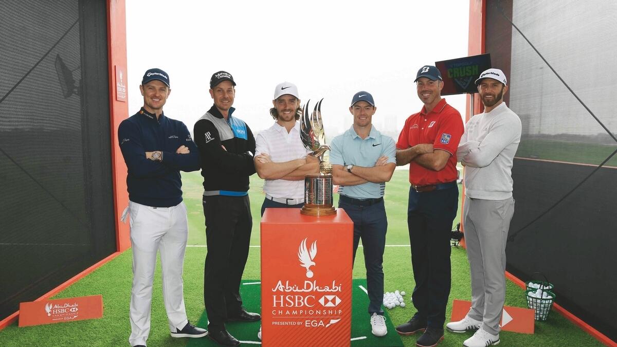 Johnson, Rose and McIlroy look for good start in Abu Dhabi Golf
