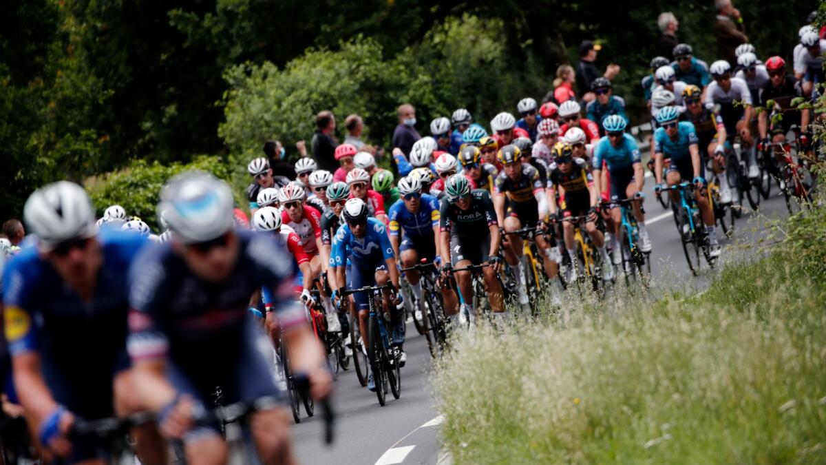Riders during stage 4 of the Tour de France. (Reuters)
