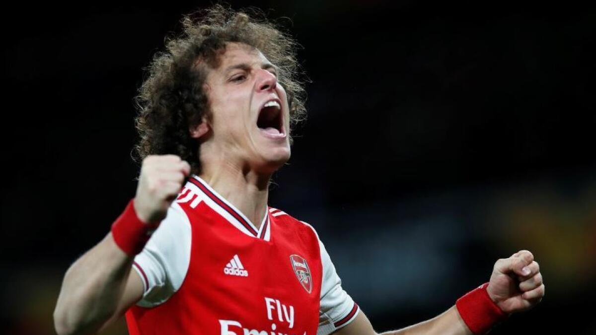 Luiz joined Arsenal from Chelsea in August with British media reporting he had joined on a two-year deal but his agent said last week the 33-year-old had only signed for one year (Reuters)