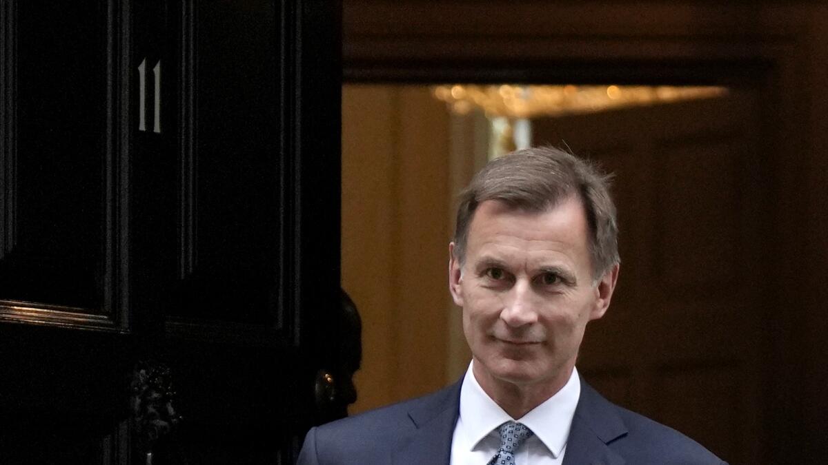 UK's Chancellor of the Exchequer Jeremy Hunt. - AP file